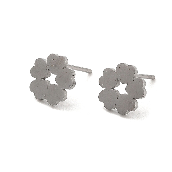 PandaHall 304 Stainless Steel Stud Earrings, Flower, Stainless Steel Color, 9x8.5mm 304 Stainless Steel Flower
PandaHall 304 Stainless Steel Stud Earrings, Flower, Stainless Steel Color, 9x8.5mm 304 Stainless Steel Flower