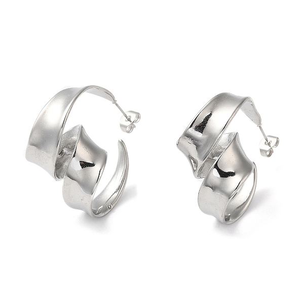 PandaHall 304 Stainless Steel Twist Stud Earrings for Women, Stainless Steel Color, 32x20mm 304 Stainless Steel Twist
PandaHall 304 Stainless Steel Twist Stud Earrings for Women, Stainless Steel Color, 32x20mm 304 Stainless Steel Twist