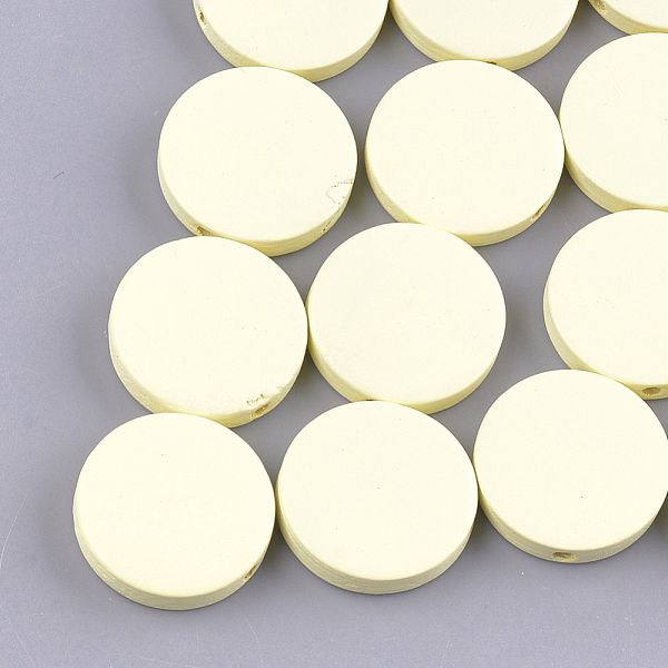 PandaHall Natural Wooden Beads, Dyed, Flat Round, Light Goldenrod Yellow, 20x5mm, Hole: 1.4mm Schima Wood Flat Round Yellow
PandaHall Natural Wooden Beads, Dyed, Flat Round, Light Goldenrod Yellow, 20x5mm, Hole: 1.4mm Schima Wood Flat Round Yellow