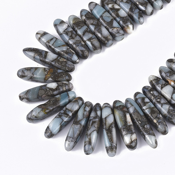 PandaHall Natural Imperial Jasper Beads Strands, Graduated Strip, 18~46x4~8x6~9mm, Hole: 1mm, about 55~64pcs/strand, 15.7 inch~16.5 inch...
PandaHall Natural Imperial Jasper Beads Strands, Graduated Strip, 18~46x4~8x6~9mm, Hole: 1mm, about 55~64pcs/strand, 15.7 inch~16.5 inch...
