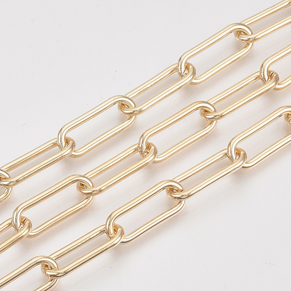 PandaHall Unwelded Iron Paperclip Chains, Drawn Elongated Cable Chains, with Spool, Light Gold, 21x8.5x2mm, about 82.02 Feet(25m)/roll Iron
PandaHall Unwelded Iron Paperclip Chains, Drawn Elongated Cable Chains, with Spool, Light Gold, 21x8.5x2mm, about 82.02 Feet(25m)/roll Iron