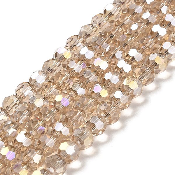 PandaHall Transparent Glass Beads, 32 Facets, AB Color Plated, Round, Wheat, 8x7~7.5mm, Hole: 1.5mm, about 66pcs/strand, 18.82''~19.06''..., Orange
PandaHall Transparent Glass Beads, 32 Facets, AB Color Plated, Round, Wheat, 8x7~7.5mm, Hole: 1.5mm, about 66pcs/strand, 18.82''~19.06''..., Orange