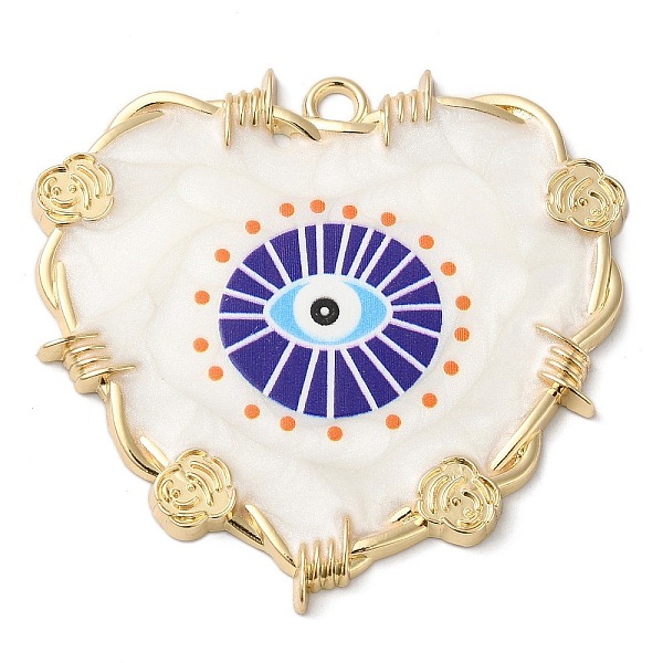 PandaHall Zinc Alloy Enamel Pendants, Golden, Heart with Evil Eye & Rose Charm, Dark Slate Blue, 46.5x48.5x3mm, Hole: 3mm Alloy+Enamel Heart..., Purple
PandaHall Zinc Alloy Enamel Pendants, Golden, Heart with Evil Eye & Rose Charm, Dark Slate Blue, 46.5x48.5x3mm, Hole: 3mm Alloy+Enamel Heart..., Purple