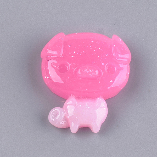 PandaHall Resin Cabochons, with Glitter Powder, Cartoon Piggy Findings, Deep Pink, 20x17x6mm Resin Pig Pink
PandaHall Resin Cabochons, with Glitter Powder, Cartoon Piggy Findings, Deep Pink, 20x17x6mm Resin Pig Pink