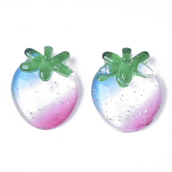 PandaHall Resin Cabochons, with Glitter Powder, Strawberry, Colorful, 23~24x19~20x6.5mm Resin Fruit
PandaHall Resin Cabochons, with Glitter Powder, Strawberry, Colorful, 23~24x19~20x6.5mm Resin Fruit