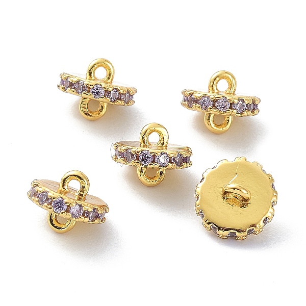 PandaHall Eco-Friendly Brass Links Connectors, with Cubic Zirconia, Long-Lasting Plated, Real 18K Gold Plated, Flat Round, Lavender, 7x5.5mm..., Purple
PandaHall Eco-Friendly Brass Links Connectors, with Cubic Zirconia, Long-Lasting Plated, Real 18K Gold Plated, Flat Round, Lavender, 7x5.5mm..., Purple