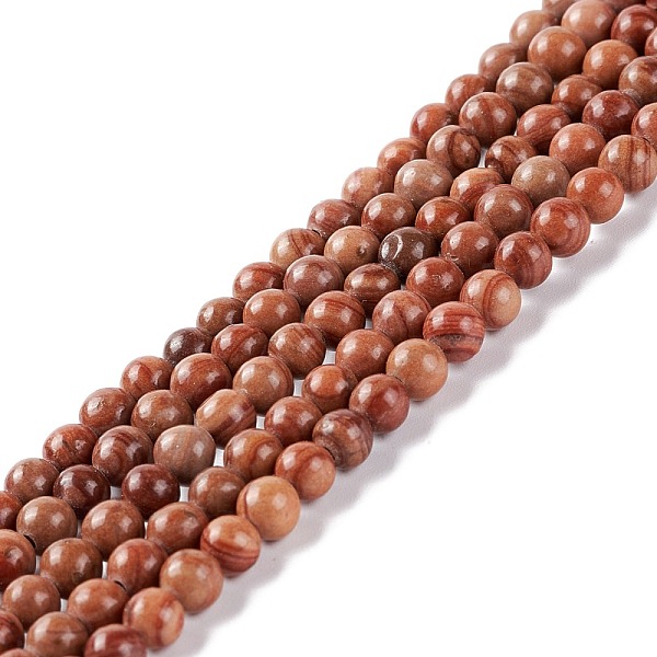 PandaHall Natural Silver Line Jasper Beads Strands, Dyed & Heated, Round, Sienna, 4~4.5mm, Hole: 1mm, about 91~98pcs/strand, 14.96~15.35..., Brown
PandaHall Natural Silver Line Jasper Beads Strands, Dyed & Heated, Round, Sienna, 4~4.5mm, Hole: 1mm, about 91~98pcs/strand, 14.96~15.35..., Brown
