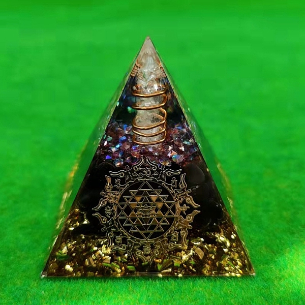 PandaHall Orgonite Pyramid Resin Energy Generators, Natural Obsidian Chips Inside for Home Office Desk Decoration, 50mm Obsidian Pyramid
PandaHall Orgonite Pyramid Resin Energy Generators, Natural Obsidian Chips Inside for Home Office Desk Decoration, 50mm Obsidian Pyramid