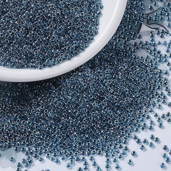 PandaHall MIYUKI Round Rocailles Beads, Japanese Seed Beads, 11/0, (RR3207) Magic Royal Aqua Lined Crystal, 2x1.3mm, Hole: 0.8mm, about..., Cyan
PandaHall MIYUKI Round Rocailles Beads, Japanese Seed Beads, 11/0, (RR3207) Magic Royal Aqua Lined Crystal, 2x1.3mm, Hole: 0.8mm, about..., Cyan