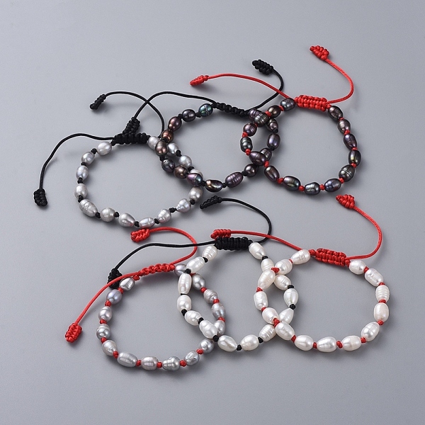 PandaHall Adjustable Braided Bead Bracelets, with Natural Cultured Freshwater Pearl Beads and Nylon Thread, Mixed Color, 5~8.5cm Pearl..., Multicolor
PandaHall Adjustable Braided Bead Bracelets, with Natural Cultured Freshwater Pearl Beads and Nylon Thread, Mixed Color, 5~8.5cm Pearl..., Multicolor