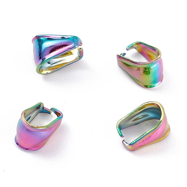 PandaHall Ion Plating(IP) 304 Stainless Steel Snap on Bails, Rainbow Color, 9.5x7x6.5mm, Inner: 8x5mm 304 Stainless Steel
PandaHall Ion Plating(IP) 304 Stainless Steel Snap on Bails, Rainbow Color, 9.5x7x6.5mm, Inner: 8x5mm 304 Stainless Steel