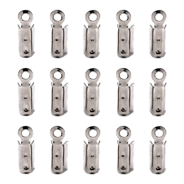 PandaHall 201 Stainless Steel Fold Over Crimp Cord Ends, Stainless Steel Color, 10x3.5x3mm, Hole: 1mm 201 Stainless Steel
PandaHall 201 Stainless Steel Fold Over Crimp Cord Ends, Stainless Steel Color, 10x3.5x3mm, Hole: 1mm 201 Stainless Steel