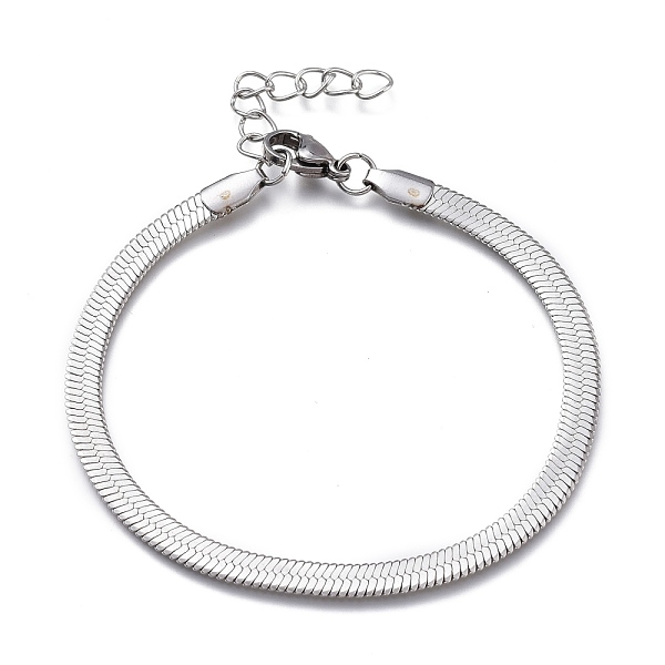 PandaHall Unisex 304 Stainless Steel Herringbone Chain Bracelets, with Lobster Claw Clasps, Stainless Steel Color, 7 inch(17.9cm), 4.3mm 304...
PandaHall Unisex 304 Stainless Steel Herringbone Chain Bracelets, with Lobster Claw Clasps, Stainless Steel Color, 7 inch(17.9cm), 4.3mm 304...