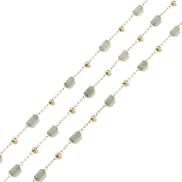 PandaHall Ion Plating(IP) 304 Stainless Steel Link Chains, Natural Green Aventurine Beads & Spool, Soldered, Real 18K Gold Plated, 6.5x2.7mm...
PandaHall Ion Plating(IP) 304 Stainless Steel Link Chains, Natural Green Aventurine Beads & Spool, Soldered, Real 18K Gold Plated, 6.5x2.7mm...