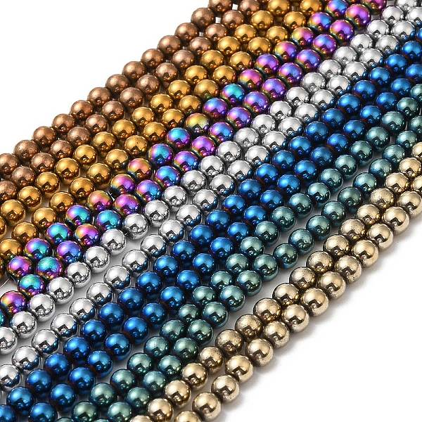 PandaHall Electroplate Synthetic Non-magnetic Hematite Beads Strands, Round, Mixed Color, 4.5~5mm, Hole: 0.8mm, about 86~87pcs/strand...
PandaHall Electroplate Synthetic Non-magnetic Hematite Beads Strands, Round, Mixed Color, 4.5~5mm, Hole: 0.8mm, about 86~87pcs/strand...