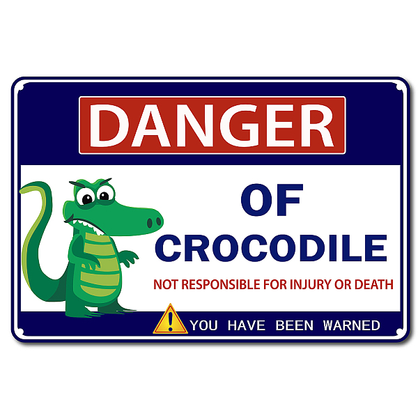 PandaHall Vintage Metal Tin Sign, Wall Decor for Bars, Restaurants, Cafes Pubs, Crocodile Pattern, 30x20cm Tinplate Crocodile
PandaHall Vintage Metal Tin Sign, Wall Decor for Bars, Restaurants, Cafes Pubs, Crocodile Pattern, 30x20cm Tinplate Crocodile