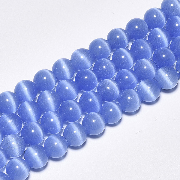 PandaHall Cat Eye Beads Strands, Round, Cornflower Blue, 8mm, Hole: 1.2mm, about 50pcs/strand, 15.5 inch Glass Round Blue
PandaHall Cat Eye Beads Strands, Round, Cornflower Blue, 8mm, Hole: 1.2mm, about 50pcs/strand, 15.5 inch Glass Round Blue