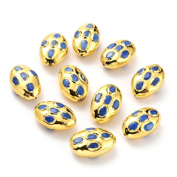 PandaHall Natural Quartz Beads, with Golden Brass Findings, Dyed, Oval, Blue, 26~27x16.5~17.5x11.5~13mm, Hole: 0.8mm Other Quartz Oval Blue
PandaHall Natural Quartz Beads, with Golden Brass Findings, Dyed, Oval, Blue, 26~27x16.5~17.5x11.5~13mm, Hole: 0.8mm Other Quartz Oval Blue