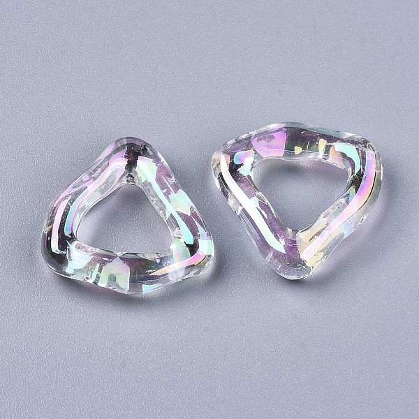 PandaHall Transparent Acrylic Linkings Rings, AB Color, Triangle, Clear AB, 22x23x6mm, Inner Diameter: 11x12mm Acrylic Triangle White
PandaHall Transparent Acrylic Linkings Rings, AB Color, Triangle, Clear AB, 22x23x6mm, Inner Diameter: 11x12mm Acrylic Triangle White