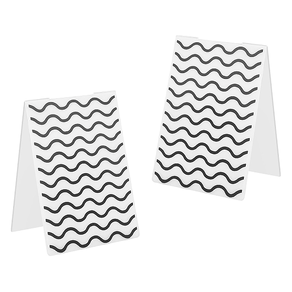 PandaHall Plastic Embossing Folders, Concave-Convex Embossing Stencils, for Handcraft Photo Album Decoration, Wave Pattern, 148x105x3mm..., Black
PandaHall Plastic Embossing Folders, Concave-Convex Embossing Stencils, for Handcraft Photo Album Decoration, Wave Pattern, 148x105x3mm..., Black