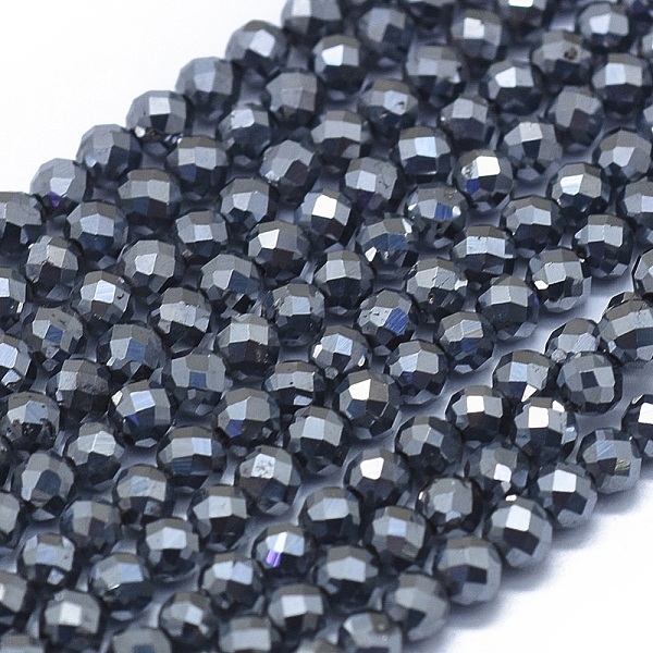 PandaHall Terahertz Stone Beads Strands, Faceted, Round, 4mm, Hole: 0.5mm, about 90~95pcs/Strand, 15.35 inch(39cm) Terahertz Stone Round
PandaHall Terahertz Stone Beads Strands, Faceted, Round, 4mm, Hole: 0.5mm, about 90~95pcs/Strand, 15.35 inch(39cm) Terahertz Stone Round