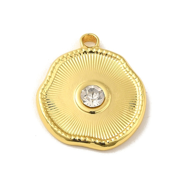 PandaHall 304 Stainless Steel Pendants, with Rhinestone, Flat Round Charm, Real 18K Gold Plated, 22x19.5x4mm, Hole: 2mm Stainless...
PandaHall 304 Stainless Steel Pendants, with Rhinestone, Flat Round Charm, Real 18K Gold Plated, 22x19.5x4mm, Hole: 2mm Stainless...