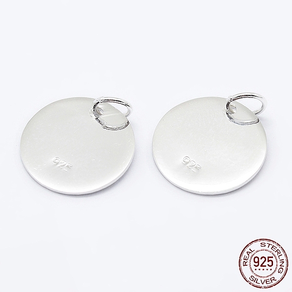 PandaHall 925 Sterling Silver Pendants, Flat Round Charms, with 925 Stamp, Silver, 10x0.6mm, Hole: 3mm Sterling Silver Flat Round
PandaHall 925 Sterling Silver Pendants, Flat Round Charms, with 925 Stamp, Silver, 10x0.6mm, Hole: 3mm Sterling Silver Flat Round