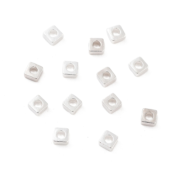 PandaHall Brass Beads, Cadmium Free & Lead Free, Square, 925 Sterling Silver Plated, 2.5x2.5x1mm, Hole: 1.2mm Brass Square
PandaHall Brass Beads, Cadmium Free & Lead Free, Square, 925 Sterling Silver Plated, 2.5x2.5x1mm, Hole: 1.2mm Brass Square