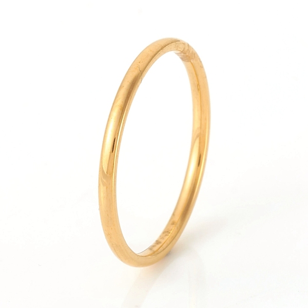PandaHall 201 Stainless Steel Plain Band Rings, Golden, US Size 7 1/4(17.5mm), 1.5mm 201 Stainless Steel
PandaHall 201 Stainless Steel Plain Band Rings, Golden, US Size 7 1/4(17.5mm), 1.5mm 201 Stainless Steel
