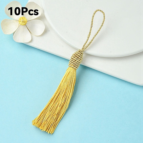 PandaHall Polyester Tassel Big Pendant Decorations, Light Khaki, 145~175x10.5~12mm Polyester
PandaHall Polyester Tassel Big Pendant Decorations, Light Khaki, 145~175x10.5~12mm Polyester