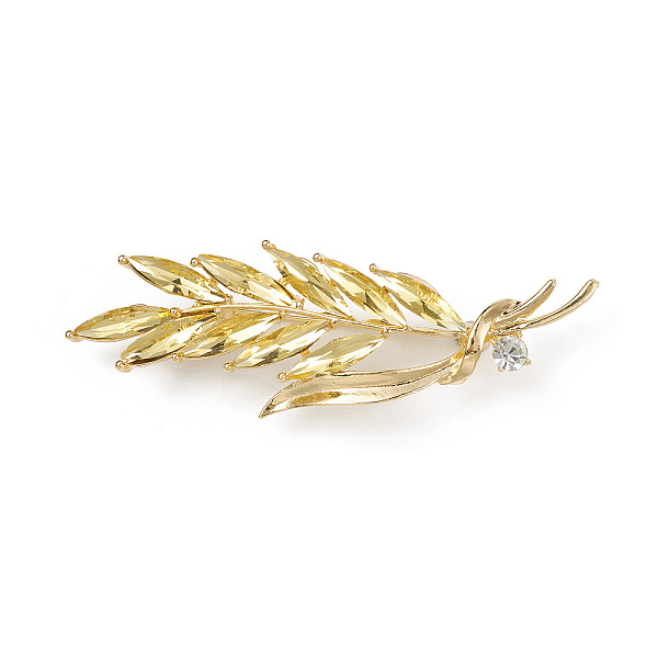 PandaHall Rhinestone Brooch Pin, Light Gold Alloy Lapel Pin for Backpack Clothes, Light Gold, 73.5x25x5mm Alloy+Rhinestone Leaf
PandaHall Rhinestone Brooch Pin, Light Gold Alloy Lapel Pin for Backpack Clothes, Light Gold, 73.5x25x5mm Alloy+Rhinestone Leaf
