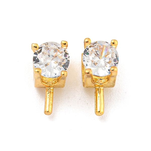 PandaHall Brass Micro Pave Cubic Zirconia Peg Bails, Square, Real 18K Gold Plated, 4x4x5mm, Pin: 1mm Brass+Cubic Zirconia Clear
PandaHall Brass Micro Pave Cubic Zirconia Peg Bails, Square, Real 18K Gold Plated, 4x4x5mm, Pin: 1mm Brass+Cubic Zirconia Clear