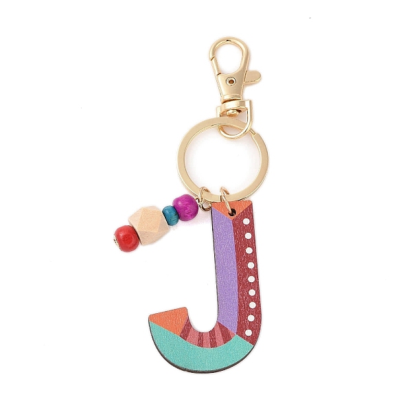 PandaHall Wood Keychain, with Dye & Iron Key Ring, Letter J, 11.6~12.1cm Wood Letter J
PandaHall Wood Keychain, with Dye & Iron Key Ring, Letter J, 11.6~12.1cm Wood Letter J