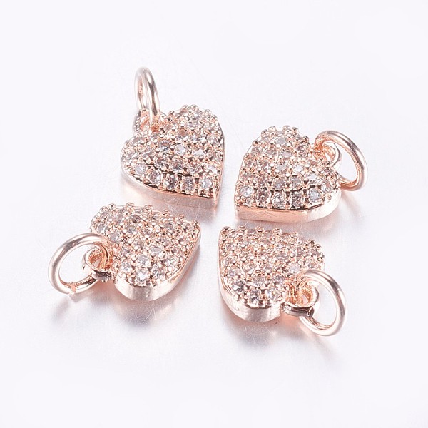 PandaHall Long-Lasting Plated Brass Micro Pave Cubic Zirconia Charms, Heart, Real Rose Gold Plated, 9x8x3mm, Hole: 3mm Brass+Cubic Zirconia..., Clear
PandaHall Long-Lasting Plated Brass Micro Pave Cubic Zirconia Charms, Heart, Real Rose Gold Plated, 9x8x3mm, Hole: 3mm Brass+Cubic Zirconia..., Clear