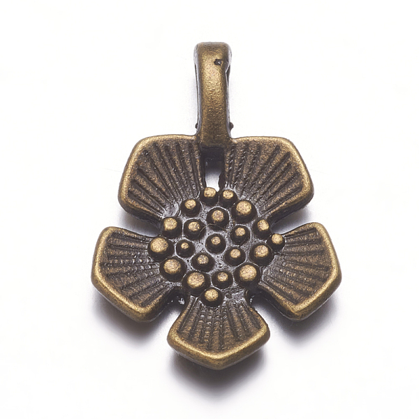 PandaHall Tibetan Style Alloy Pendants, Lead Free and Cadmium Free, Antique Bronze, Flower, 22x15x2.5mm Alloy Flower
PandaHall Tibetan Style Alloy Pendants, Lead Free and Cadmium Free, Antique Bronze, Flower, 22x15x2.5mm Alloy Flower