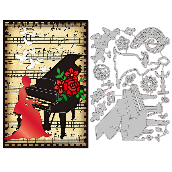 PandaHall Music Note Theme Carbon Steel Cutting Dies Stencils, for DIY Scrapbooking, Photo Album, Decorative Embossing Paper Card, Stainless...
PandaHall Music Note Theme Carbon Steel Cutting Dies Stencils, for DIY Scrapbooking, Photo Album, Decorative Embossing Paper Card, Stainless...