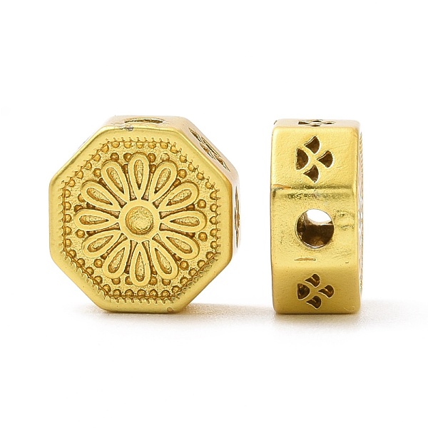 PandaHall Rack Plating Brass Beads, Long-Lasting Plated, Lead Free & Cadmium Free, Octagon with Flower, Matte Gold Color, 11x10.5x5mm, Hole...
PandaHall Rack Plating Brass Beads, Long-Lasting Plated, Lead Free & Cadmium Free, Octagon with Flower, Matte Gold Color, 11x10.5x5mm, Hole...
