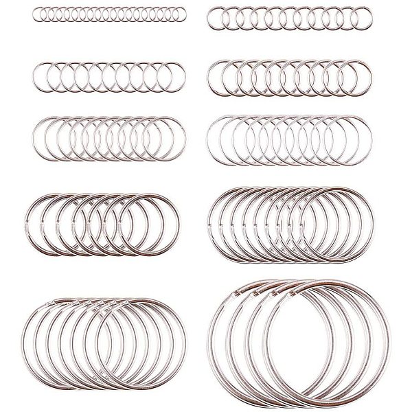 PandaHall Iron Double Loops Jump Rings Split Rings and Iron Split Key Rings, Platinum, 16.5x8.5x1.6cm, about 260pcs/set Iron
PandaHall Iron Double Loops Jump Rings Split Rings and Iron Split Key Rings, Platinum, 16.5x8.5x1.6cm, about 260pcs/set Iron
