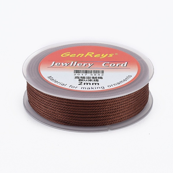 PandaHall Braided Nylon Threads, Dyed, Chocolate, 2mm, about 9.84 yards(9m)/roll Nylon Brown
PandaHall Braided Nylon Threads, Dyed, Chocolate, 2mm, about 9.84 yards(9m)/roll Nylon Brown