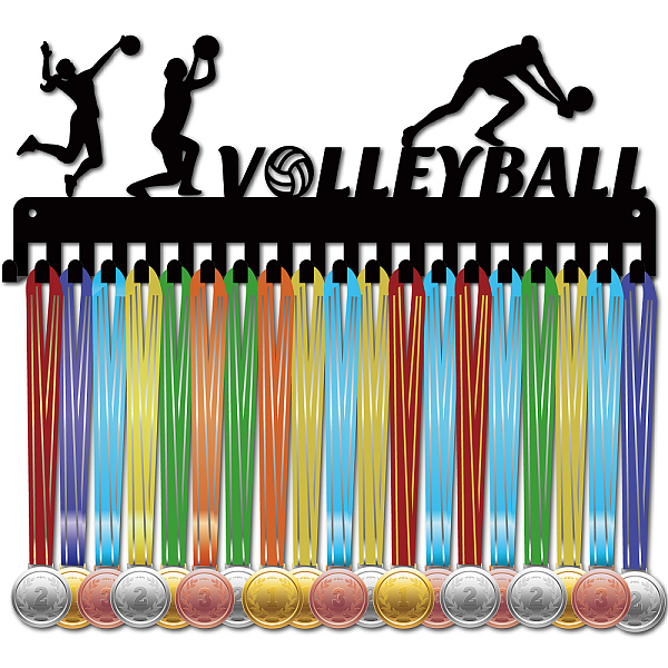 PandaHall Iron Medal Holder Frame, 20 Hooks Medals Display Hanger Rack, with Screws, Black, Volleyball, 150x400mm, Hole: 5mm Iron Volleyball...
PandaHall Iron Medal Holder Frame, 20 Hooks Medals Display Hanger Rack, with Screws, Black, Volleyball, 150x400mm, Hole: 5mm Iron Volleyball...