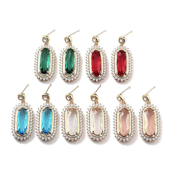 PandaHall Light Gold Brass Micro Pave Cubic Zirconia Dangle Stud Earrings, Glass Oval Drop Earrings, Mixed Color, 38x15.5mm Glass Oval..., Multicolor
PandaHall Light Gold Brass Micro Pave Cubic Zirconia Dangle Stud Earrings, Glass Oval Drop Earrings, Mixed Color, 38x15.5mm Glass Oval..., Multicolor