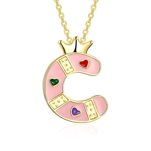 PandaHall Fashion Tin Alloy Enamel Initial Pendant Necklaces, Letter C, Pink, Golden, 17.7(45cm) Alloy Pink
PandaHall Fashion Tin Alloy Enamel Initial Pendant Necklaces, Letter C, Pink, Golden, 17.7(45cm) Alloy Pink