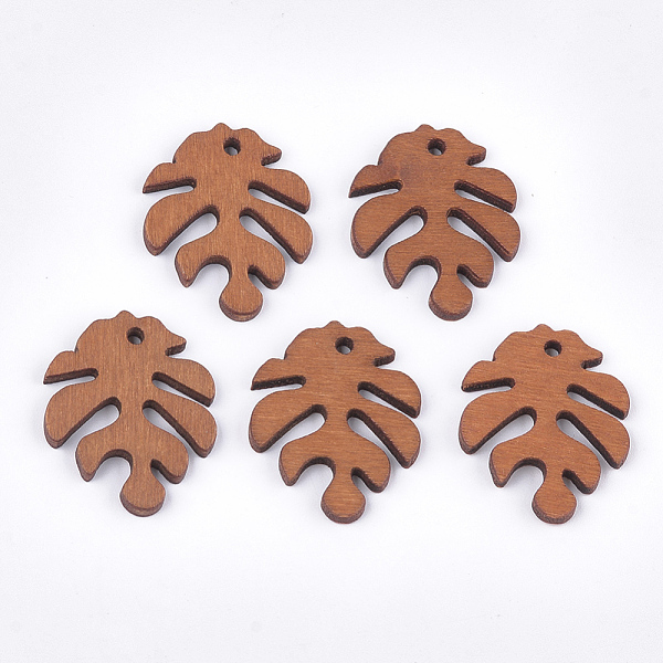 PandaHall Painted Poplar Wood Pendants, Tropical Leaf Charms, Monstera Leaf, Chocolate, 30x24x2.5~3mm, Hole: 1.5~2mm Wood Leaf Brown
PandaHall Painted Poplar Wood Pendants, Tropical Leaf Charms, Monstera Leaf, Chocolate, 30x24x2.5~3mm, Hole: 1.5~2mm Wood Leaf Brown