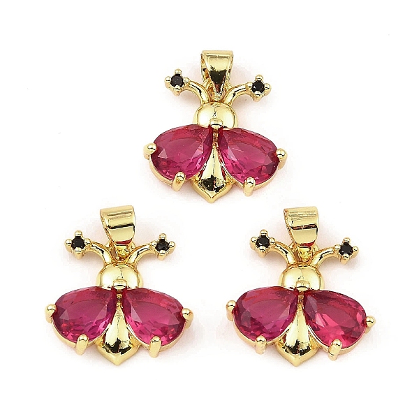 PandaHall Rack Plating Real 18K Gold Plated Brass Pendants, with Cubic Zirconia, Long-Lasting Plated, Lead Free & Cadmium Free, Insect..., Pink
PandaHall Rack Plating Real 18K Gold Plated Brass Pendants, with Cubic Zirconia, Long-Lasting Plated, Lead Free & Cadmium Free, Insect..., Pink