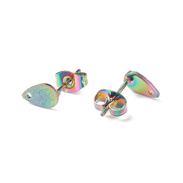 PandaHall Ion Plating(IP) 304 Stainless Steel Stud Earring Findings, Textured, Teardrop, Rainbow Color, 8x5x0.7mm, Hole: 1mm, Pin: 0.7 304...
PandaHall Ion Plating(IP) 304 Stainless Steel Stud Earring Findings, Textured, Teardrop, Rainbow Color, 8x5x0.7mm, Hole: 1mm, Pin: 0.7 304...