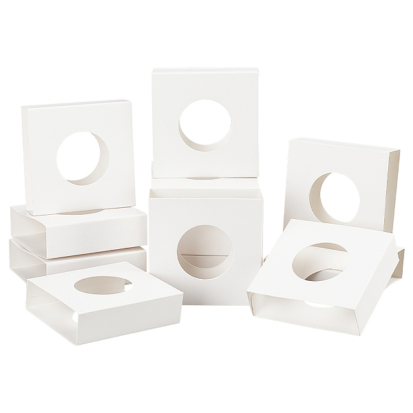 PandaHall Square Cardboard Gift Boxes, for Floating Display Frame Stand, with Hollow Window, White, Round Pattern, 7x7x2cm, Unfold...
PandaHall Square Cardboard Gift Boxes, for Floating Display Frame Stand, with Hollow Window, White, Round Pattern, 7x7x2cm, Unfold...