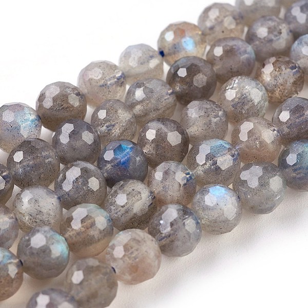 PandaHall Natural Labradorite Beads Strands, Faceted, Round, 6~7.5mm, Hole: 0.8mm, about 53~58pcs/strand, 15.3 inch(39cm) Labradorite Round
PandaHall Natural Labradorite Beads Strands, Faceted, Round, 6~7.5mm, Hole: 0.8mm, about 53~58pcs/strand, 15.3 inch(39cm) Labradorite Round