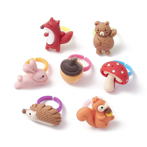 PandaHall 7Pcs 7 Style 3D Animals Resin Open Cuff Rings Set for Kids, Stackable Rings, Mixed Shapes, Inner Diameter: 14.1mm, 1Pc/style Resin..., Multicolor
PandaHall 7Pcs 7 Style 3D Animals Resin Open Cuff Rings Set for Kids, Stackable Rings, Mixed Shapes, Inner Diameter: 14.1mm, 1Pc/style Resin..., Multicolor