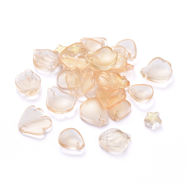 PandaHall Electroplate Transparent Glass Beads, Mixed Shapes, Bisque, 5~21x6~14x3~10mm, Hole: 0.9~1.2mm Glass Mixed Shapes Orange
PandaHall Electroplate Transparent Glass Beads, Mixed Shapes, Bisque, 5~21x6~14x3~10mm, Hole: 0.9~1.2mm Glass Mixed Shapes Orange