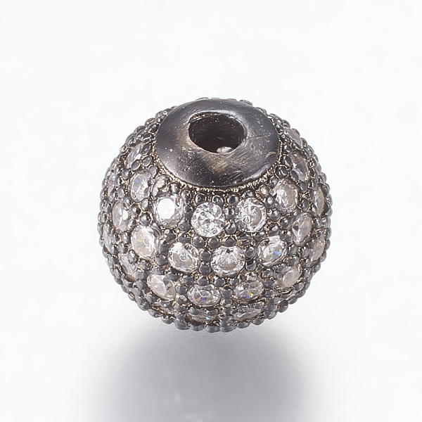 PandaHall Brass Micro Pave Cubic Zirconia Beads, Round, Gunmetal, Clear, 10mm, Hole: 2mm Brass+Cubic Zirconia Round Clear
PandaHall Brass Micro Pave Cubic Zirconia Beads, Round, Gunmetal, Clear, 10mm, Hole: 2mm Brass+Cubic Zirconia Round Clear